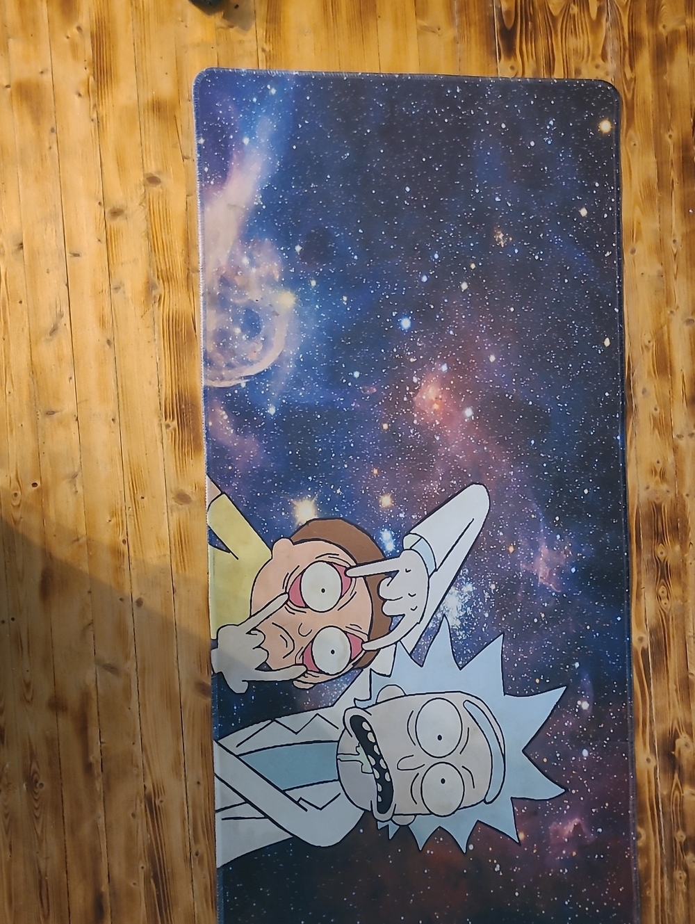 Rick and Morty Galaxy Print Desk Mat